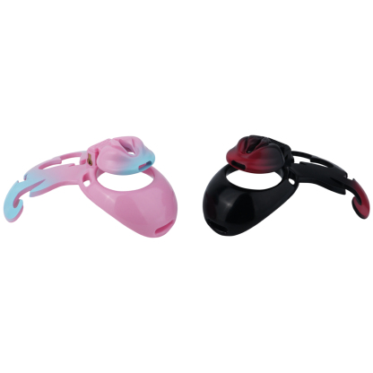 Succubus  Chastity Lock – Devil Wing Resin Cage with Strap Design