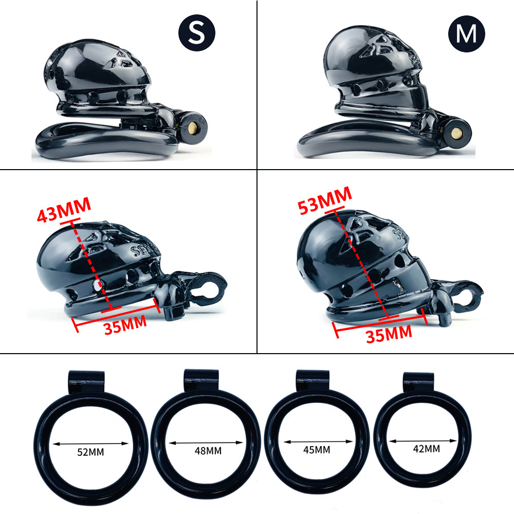 3D Printed Resin Cobra Chastity Device – Male Chastity Lock Cage in 4 Colors