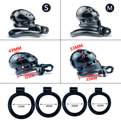 3D Printed Resin Cobra Chastity Device – Male Chastity Lock Cage in 4 Colors