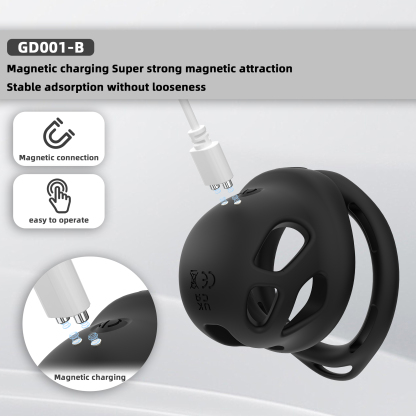 Electric Silicone Chastity Cage – Soft Locking Device for Comfortable Long Wear
