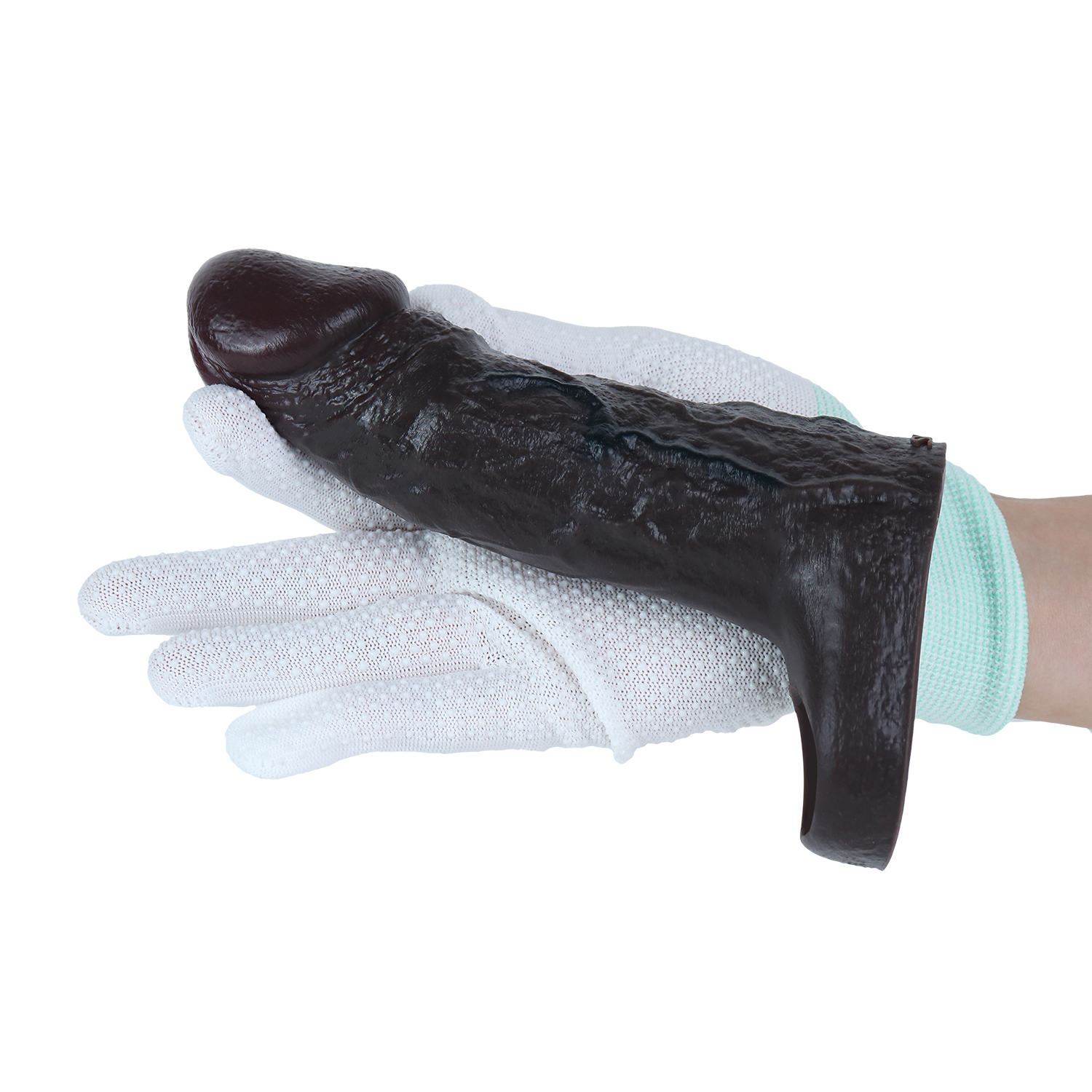 Realistic Textured Hollow Dildo Sleeve – Premium Silicone Wearable Extender for Couples