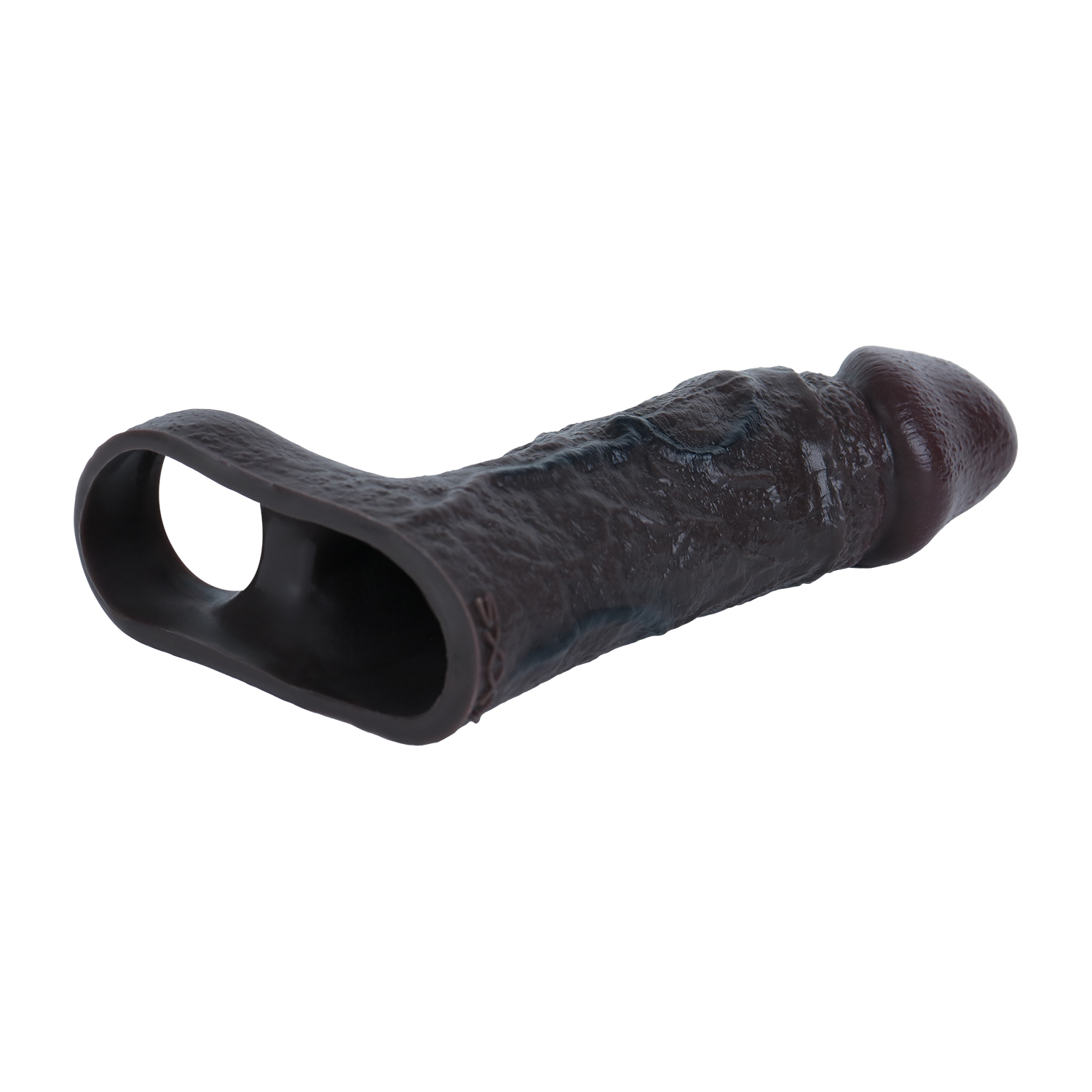 Realistic Textured Hollow Dildo Sleeve – Premium Silicone Wearable Extender for Couples