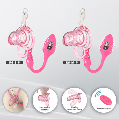 Soft Chastity Cage with Optional Remote Vibrating Plug