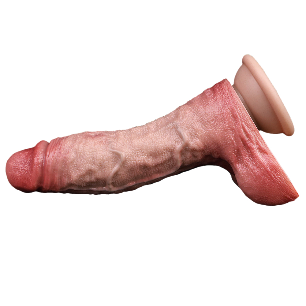 7.5 Inch Realistic Silicone Dildo with Suction Cup Base – Dual Density Flexible Design