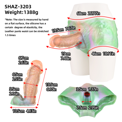 Wearable Silicone Fantasy Dildo Underwear – Penis Extender & Enhancer