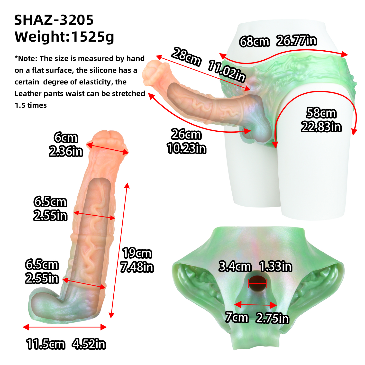 Wearable Silicone Horse Fantasy Dildo Underwear – Realistic Extender & Enhancer