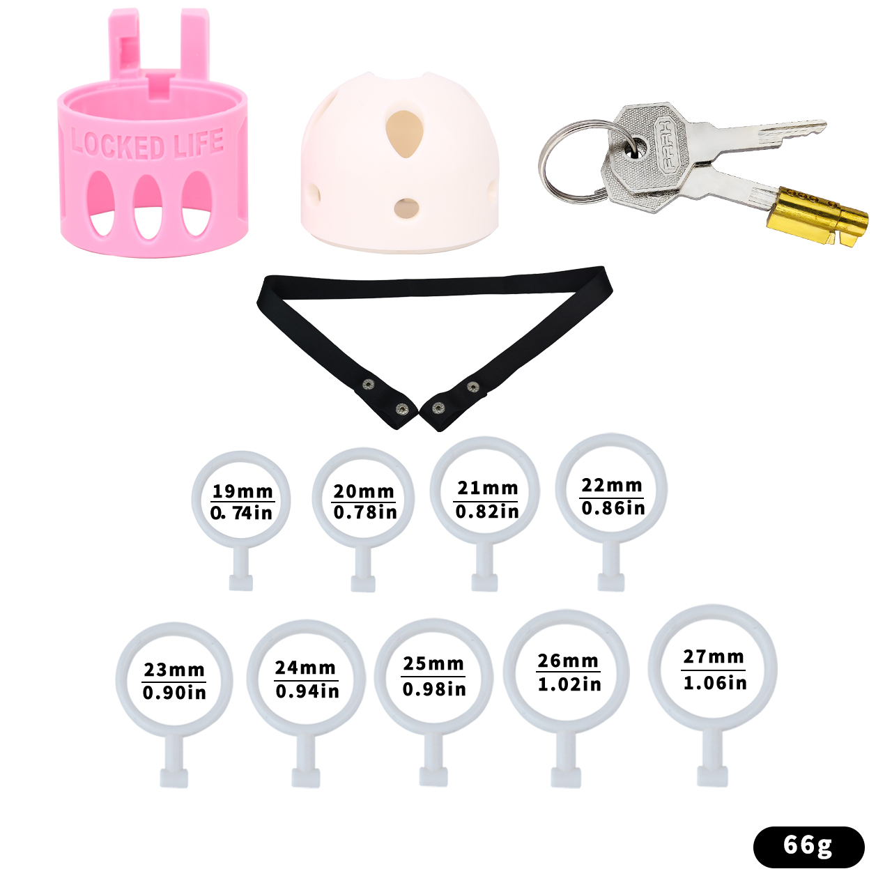 Missile Head Resin Chastity Lock – No Clasp, Futuristic Design