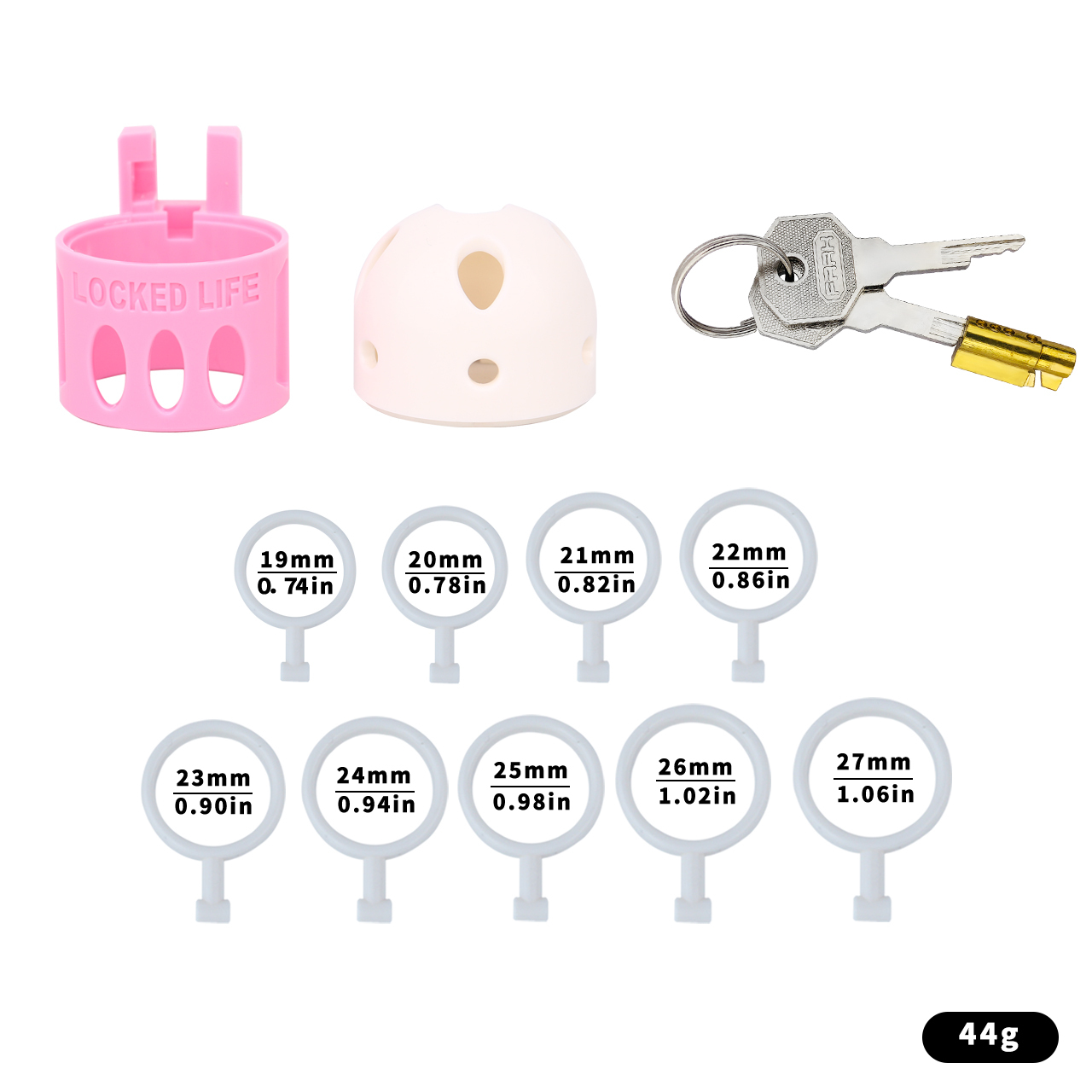 Missile Head Resin Chastity Lock – No Clasp, Futuristic Design