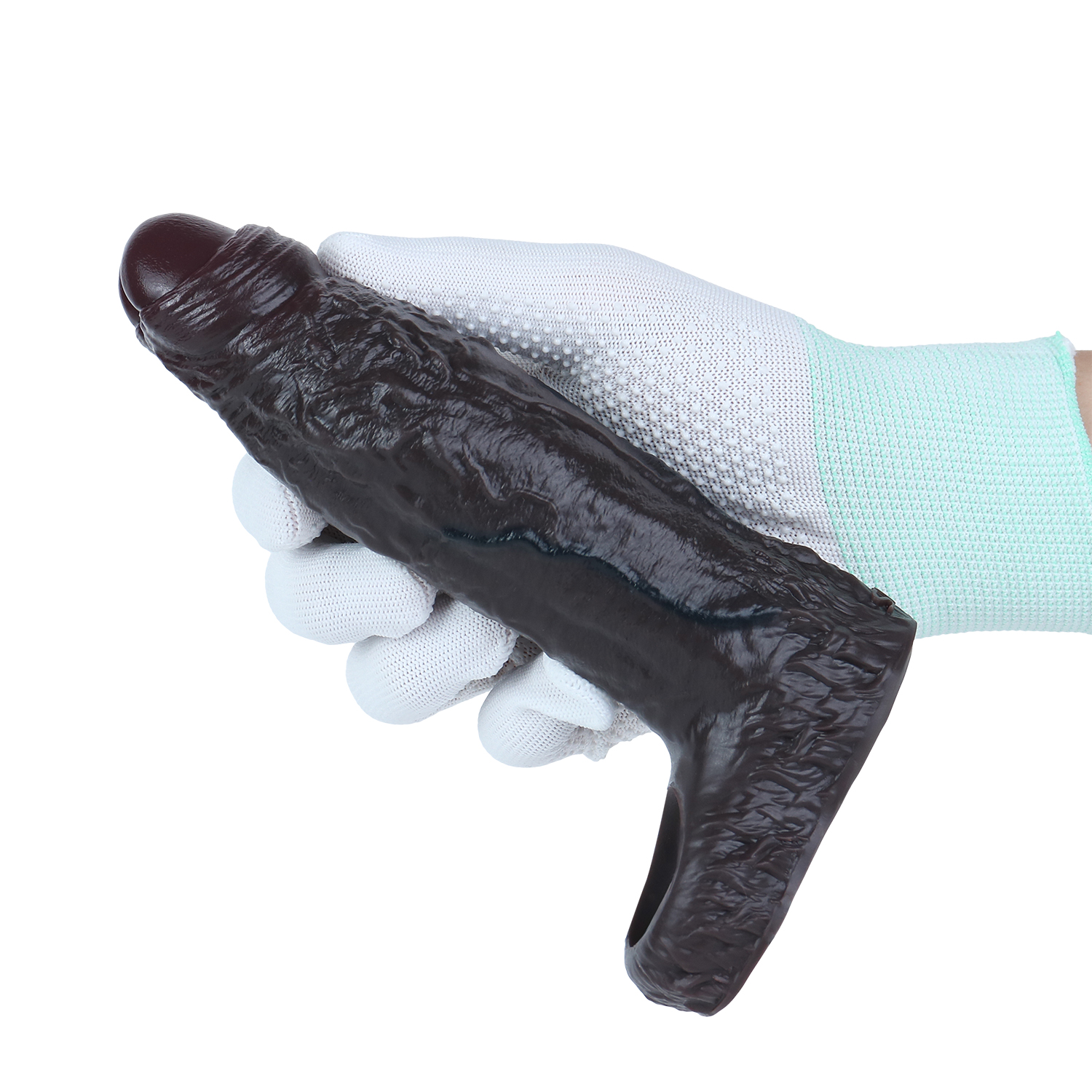 Realistic Textured Hollow Strap-On Dildo Sleeve – Soft Silicone Wearable Extender for Couples