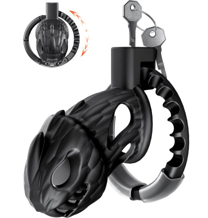 Dragon Head Self-Adjusting Chastity Cage