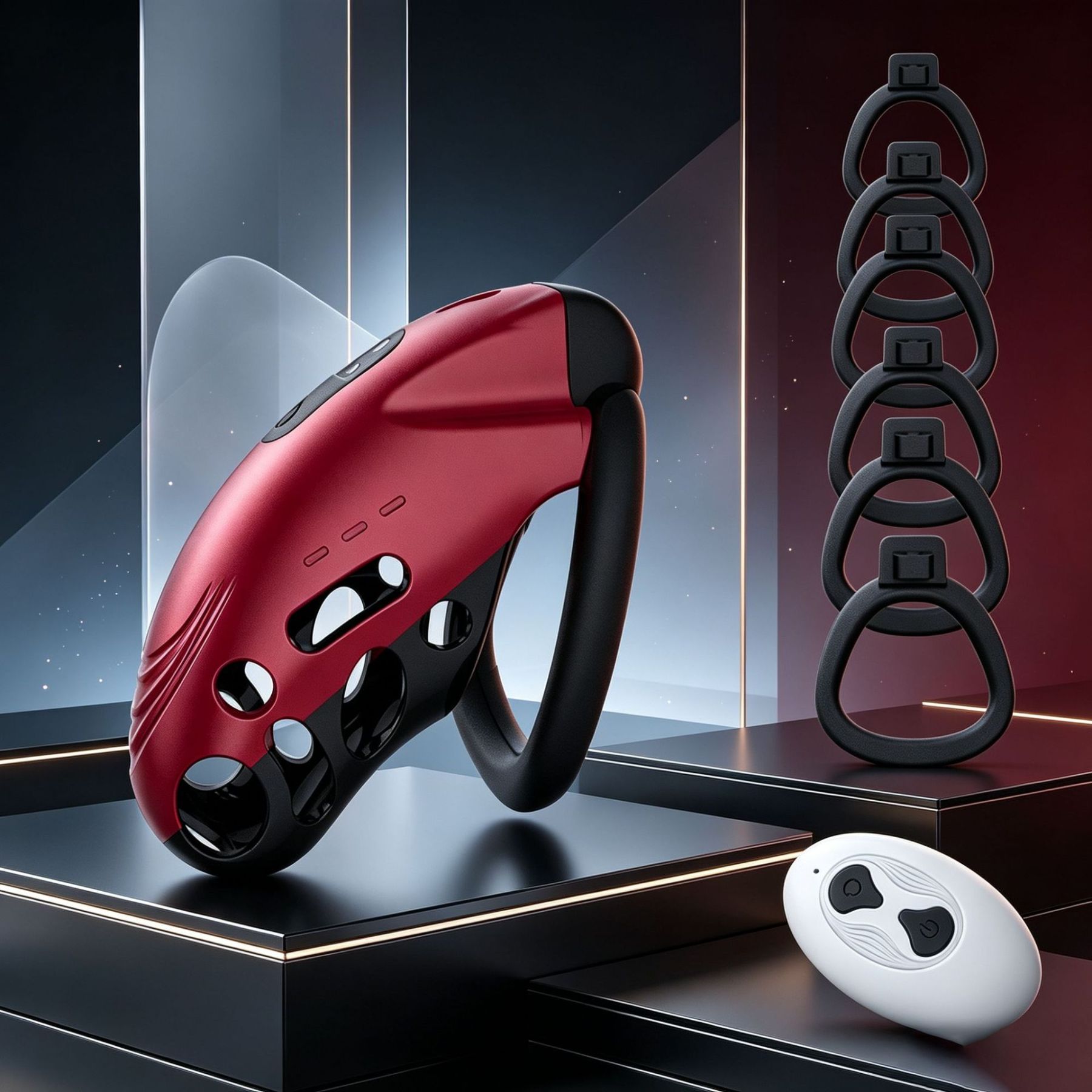 Smart Vibrating Chastity Lock with Remote Control & App Control
