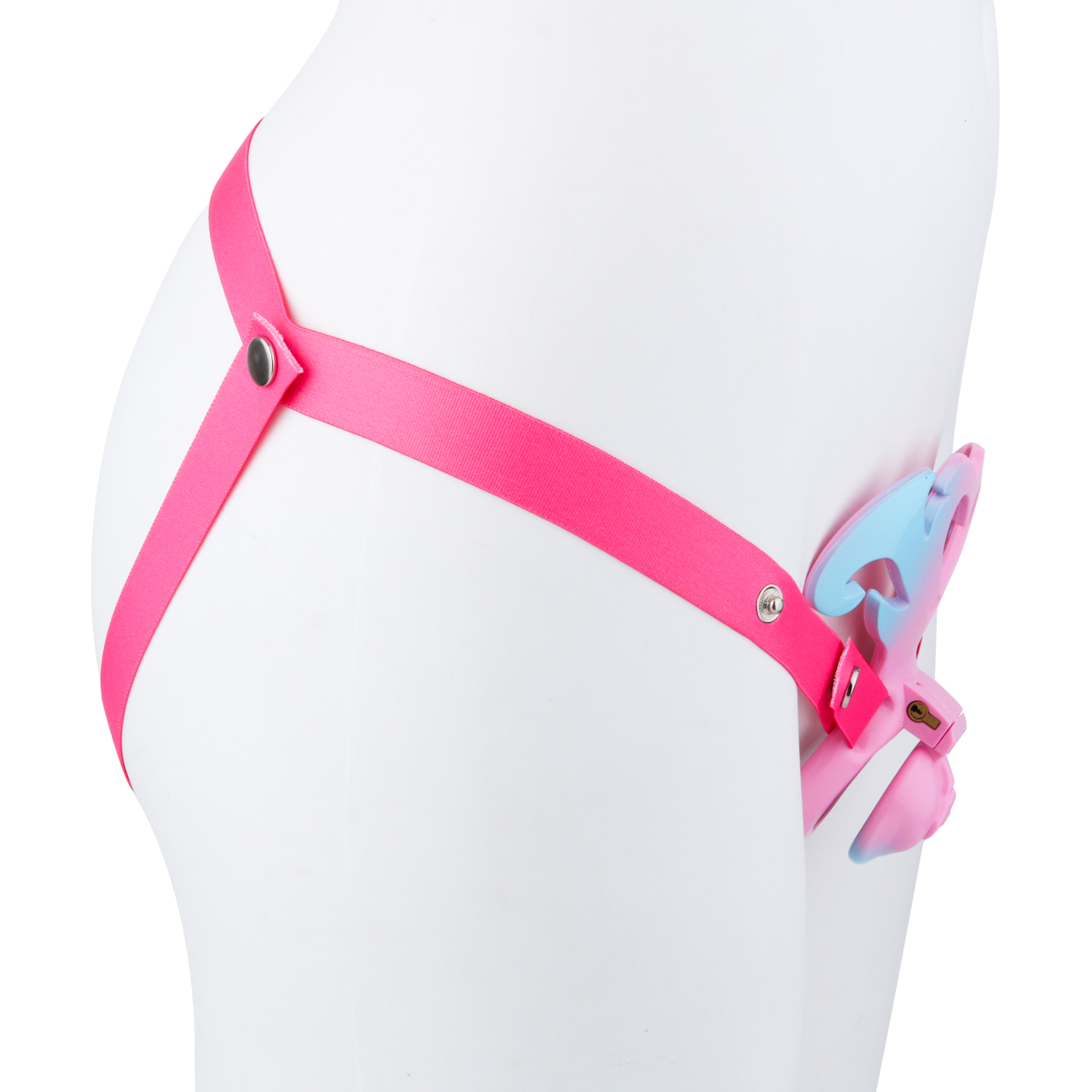 Succubus  Chastity Lock – Devil Wing Resin Cage with Strap Design