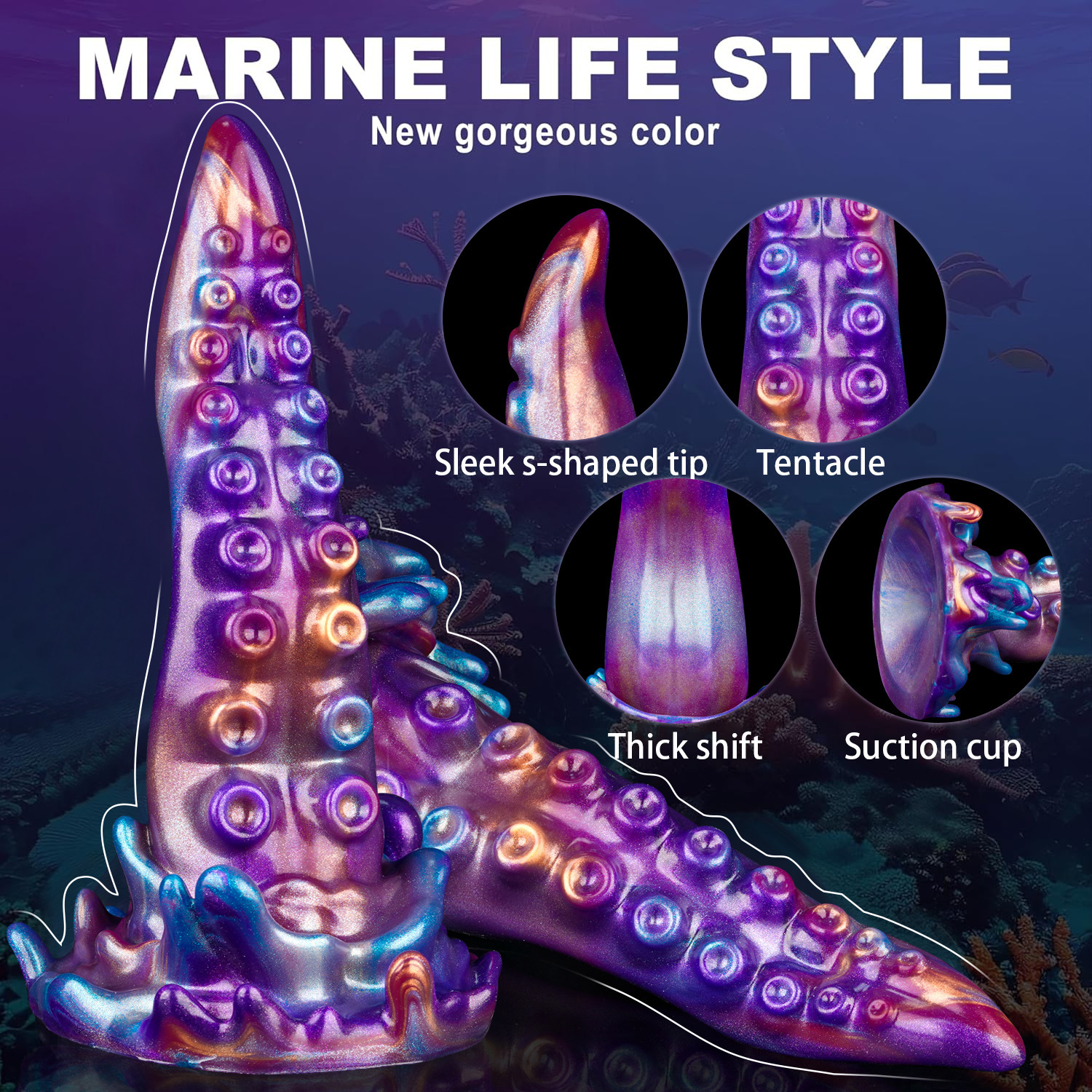 Astral Abyss Tentacle Dildo – Premium Silicone Fantasy Texture Toy