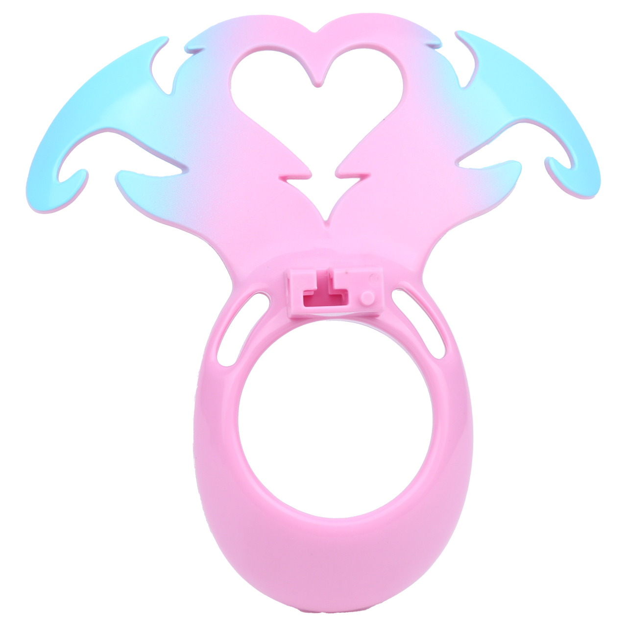 Succubus  Chastity Lock – Devil Wing Resin Cage with Strap Design