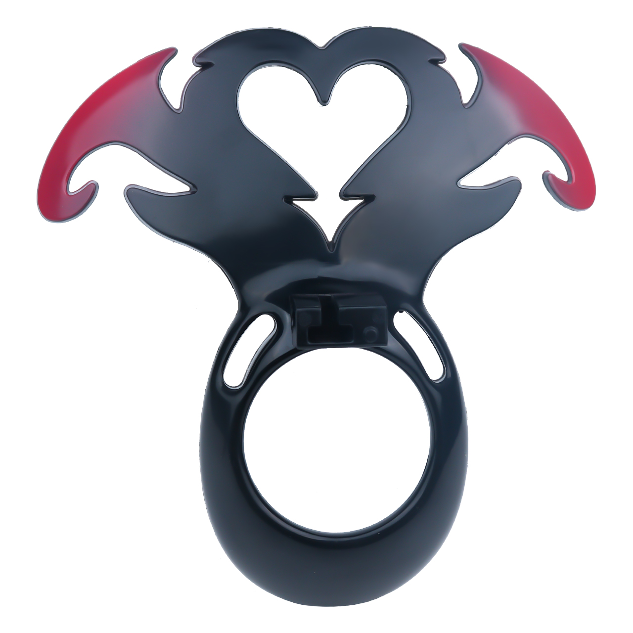 Succubus  Chastity Lock – Devil Wing Resin Cage with Strap Design