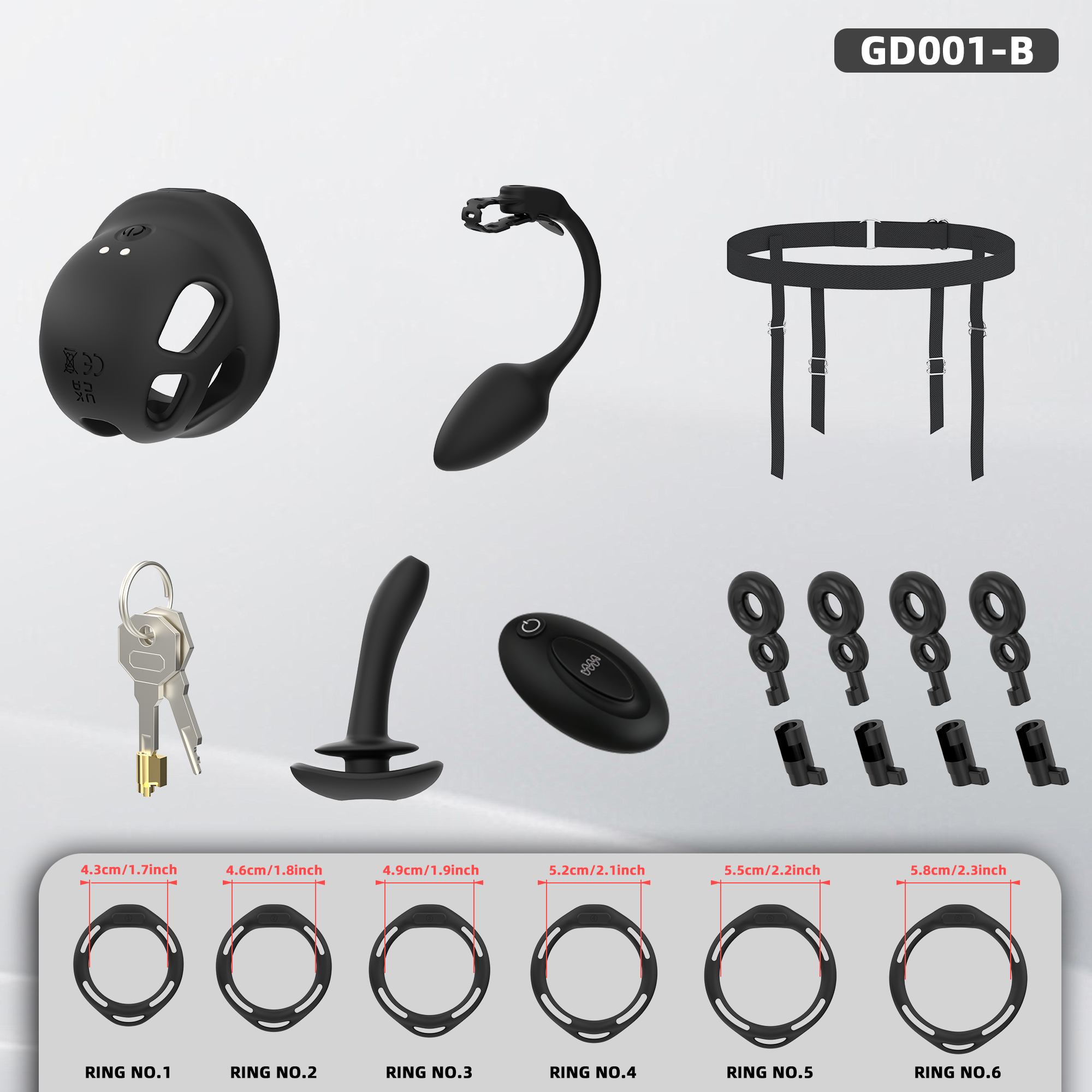 Electric Silicone Chastity Cage – Soft Locking Device for Comfortable Long Wear