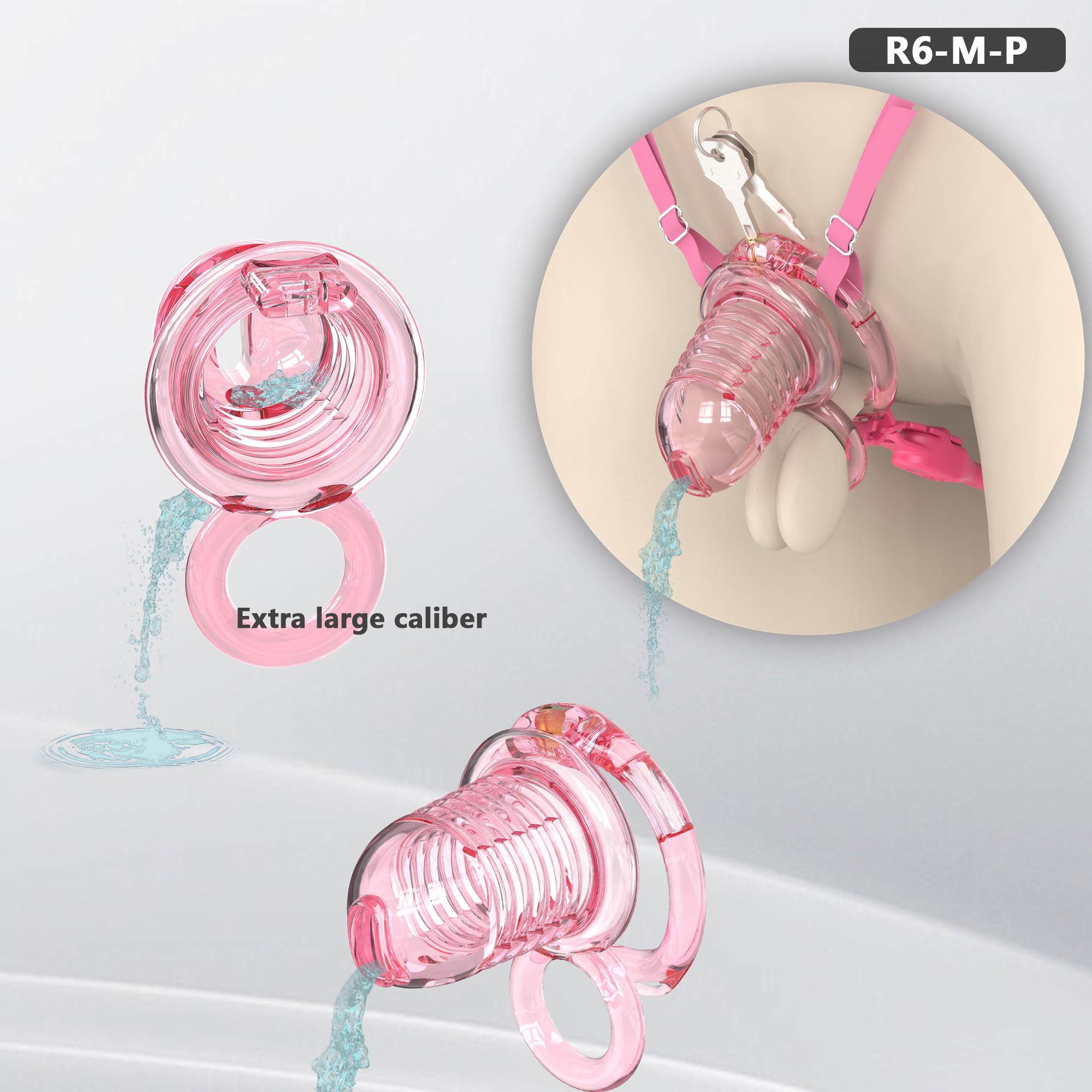 Soft Chastity Cage with Optional Remote Vibrating Plug