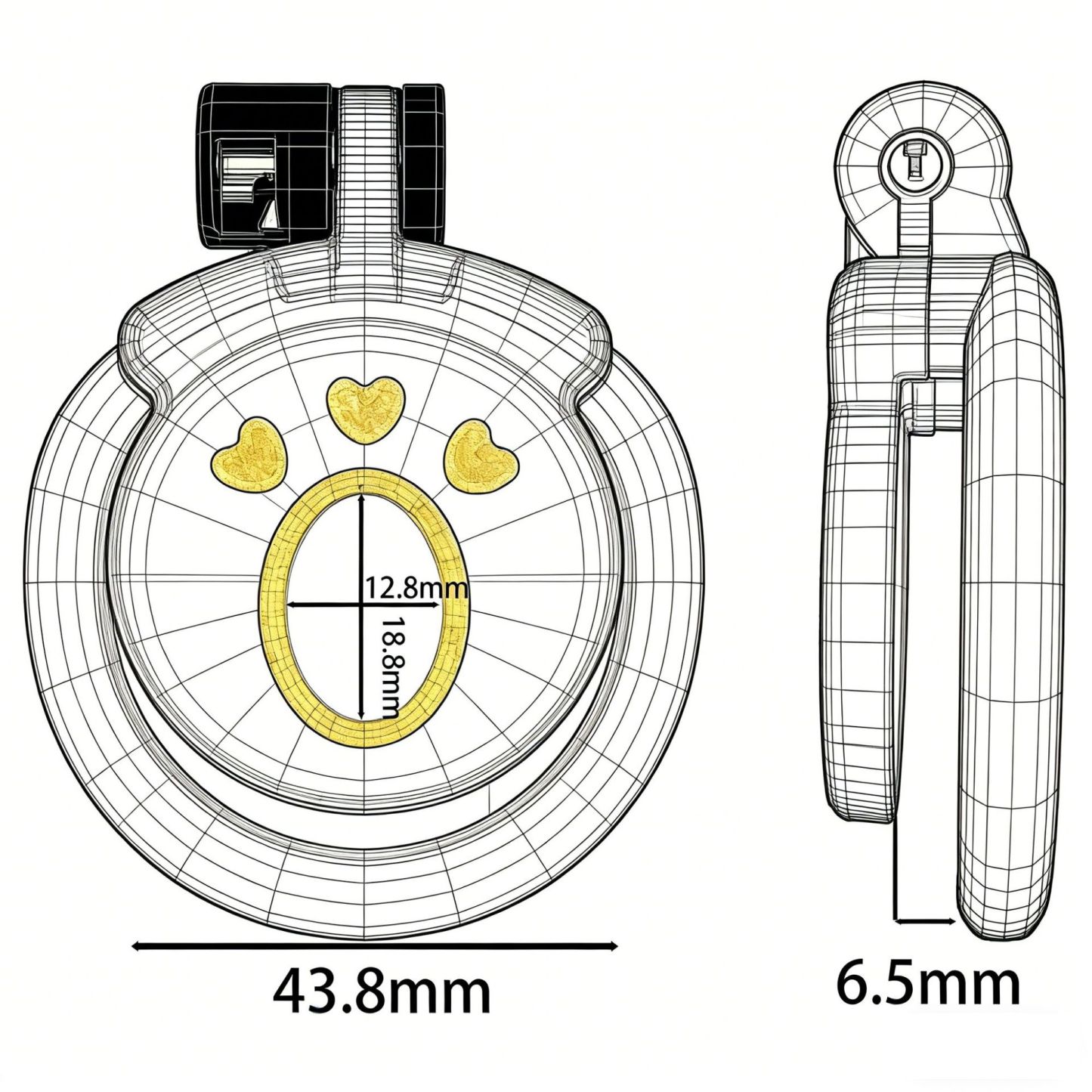 Cute Flat Shemale Chastity Device – Multi-Color | Safe & Comfortable