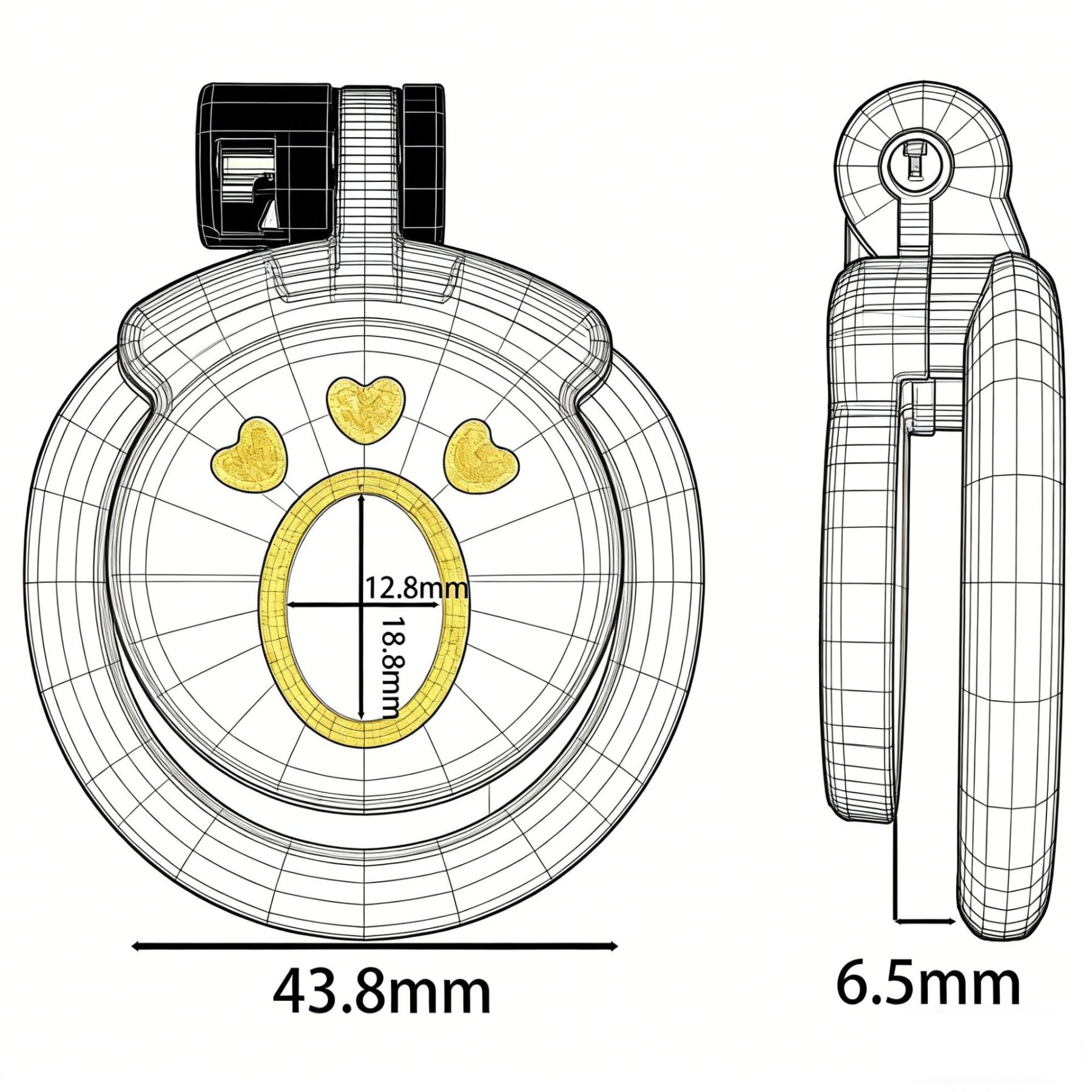 Cute Flat Shemale Chastity Device – Multi-Color | Safe & Comfortable