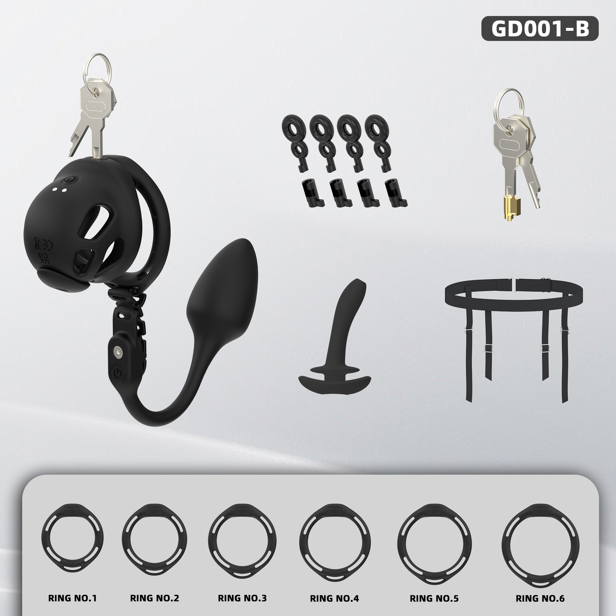 Electric Silicone Chastity Cage – Soft Locking Device for Comfortable Long Wear