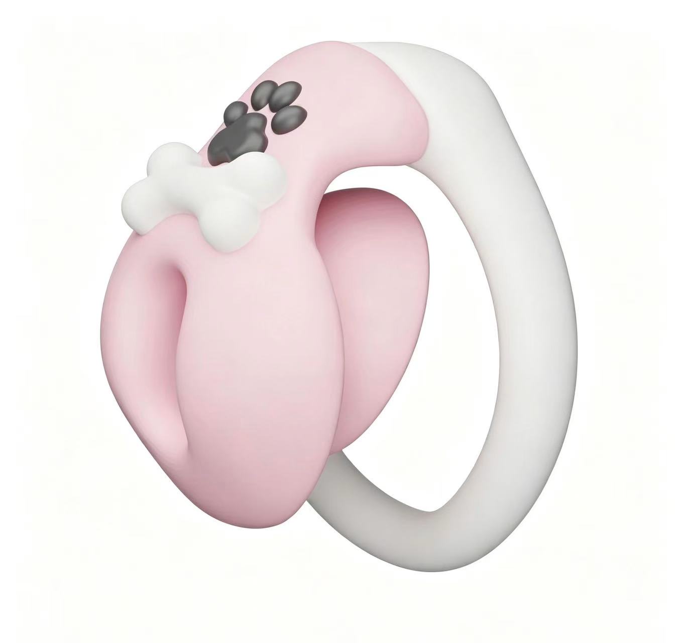 Cute Paw Print Chastity Cage for Men