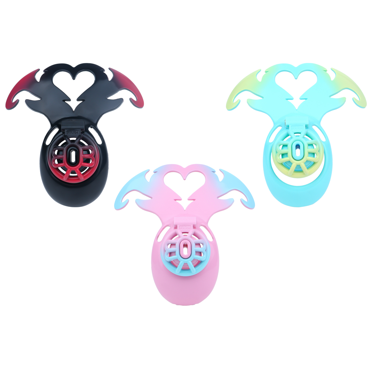 3D Printed Demon Heart Chastity Lock – Adjustable Strap, Lightweight & Unique Fantasy Design