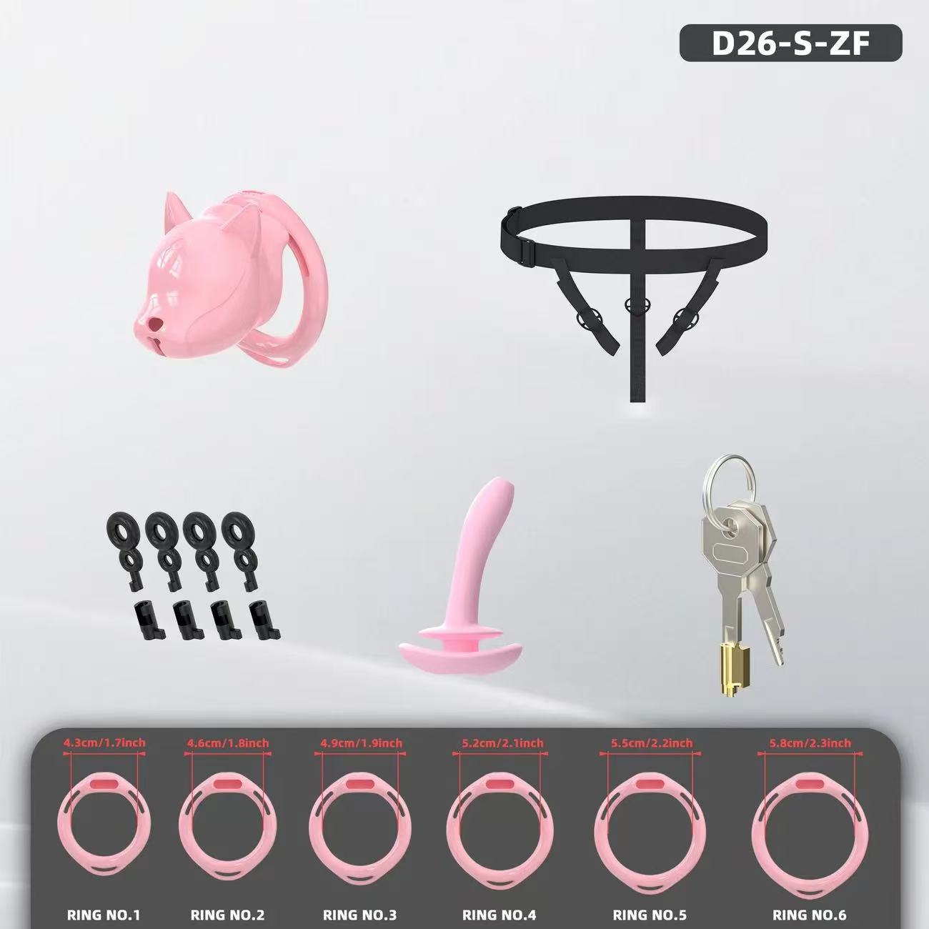 Puppy Hood Chastity Cage – Cute Dog Head Design Lightweight Resin Lock