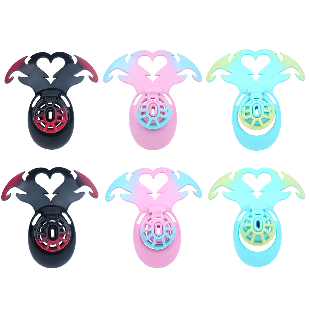 3D Printed Demon Heart Chastity Lock – Adjustable Strap, Lightweight & Unique Fantasy Design