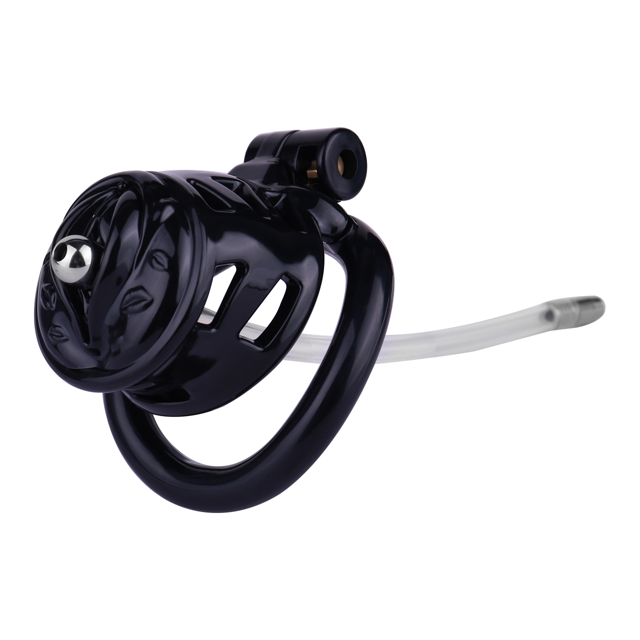 Belted Chastity Lock with Drain Tube – Adjustable Strap System, Secure & Extended Wear Design