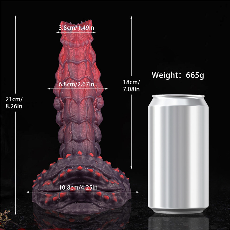 Monster Silicone Dildo – Textured Alien Design