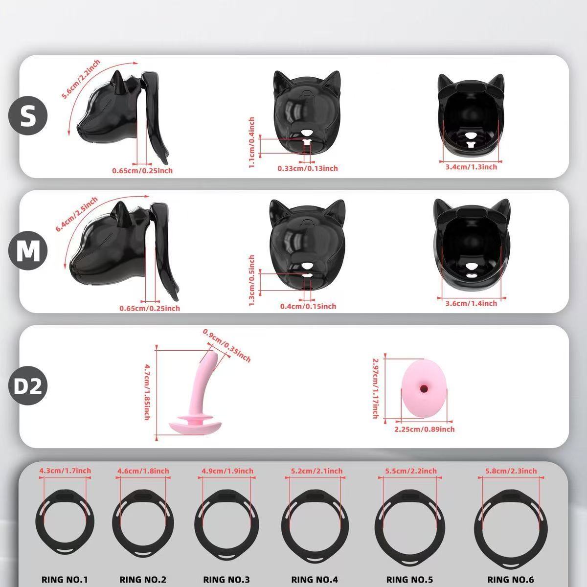 Puppy Hood Chastity Cage – Cute Dog Head Design Lightweight Resin Lock