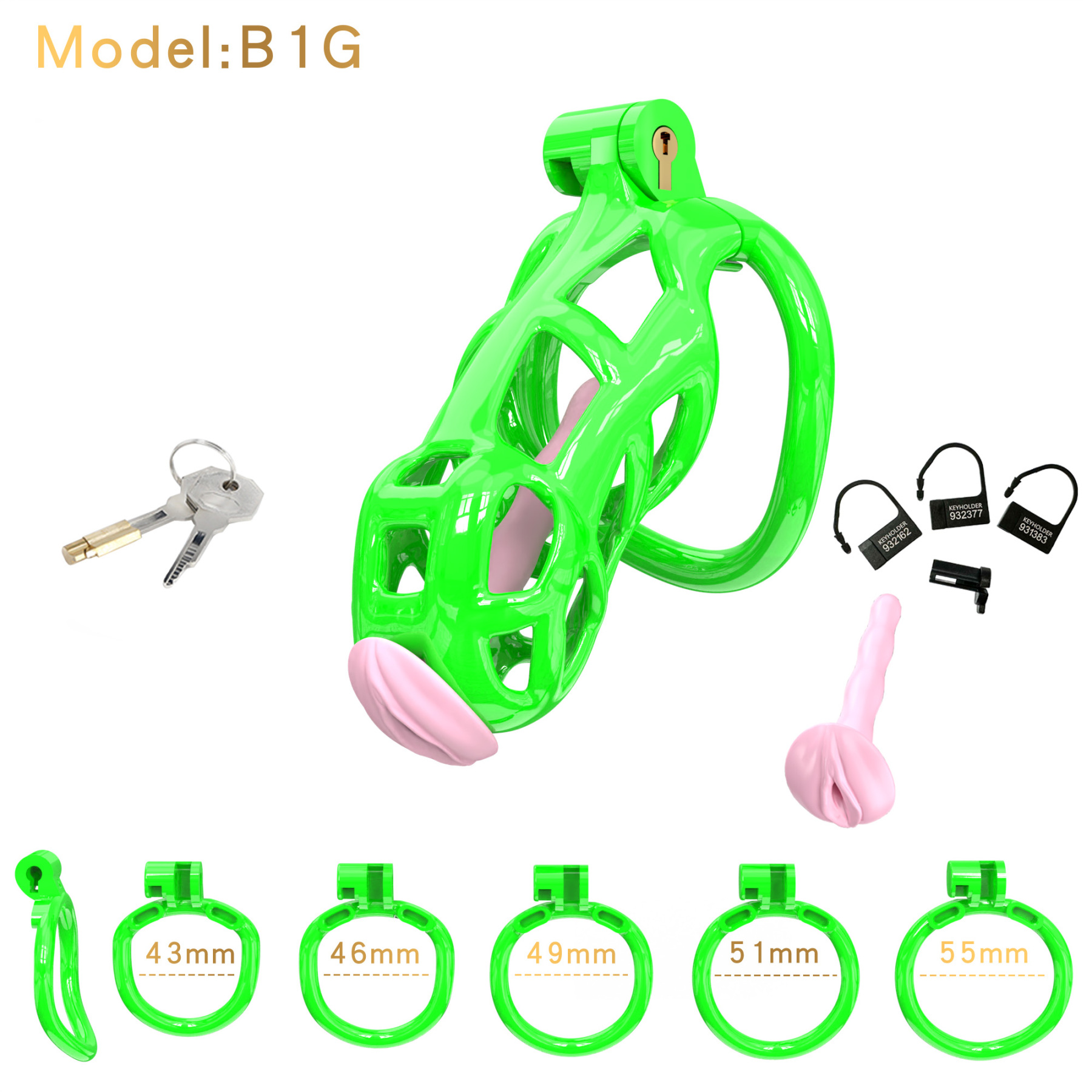 ABS Cobra Chastity Cage (5 Sizes)