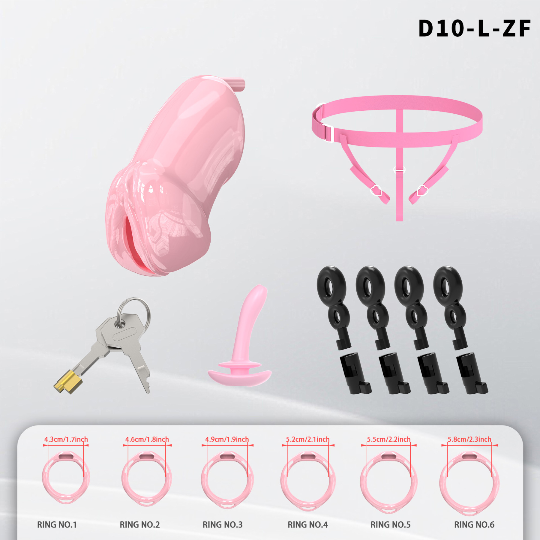 Adjustable Silicone Male Chastity Cage