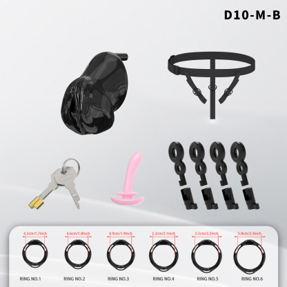 Adjustable Silicone Male Chastity Cage
