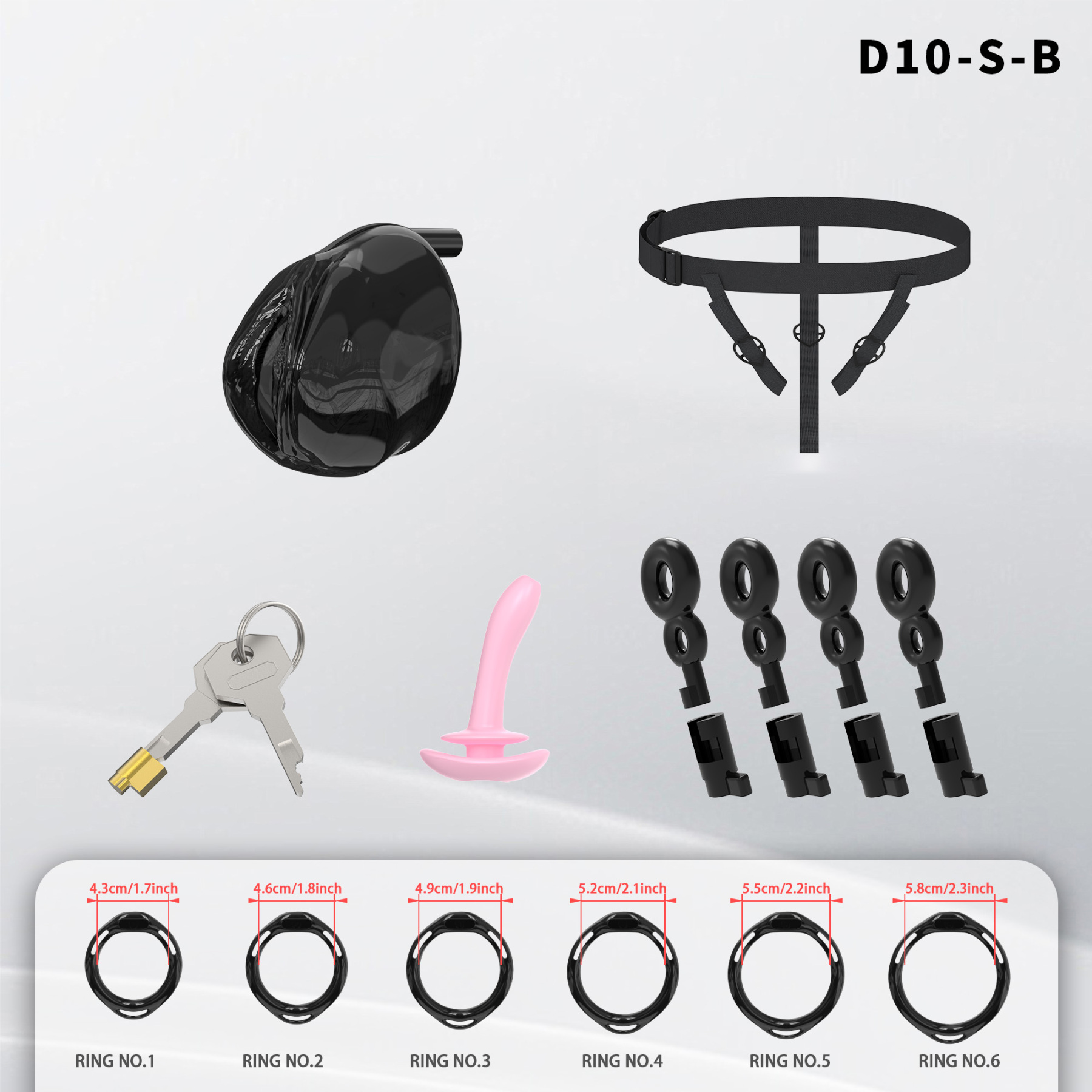 Adjustable Silicone Male Chastity Cage