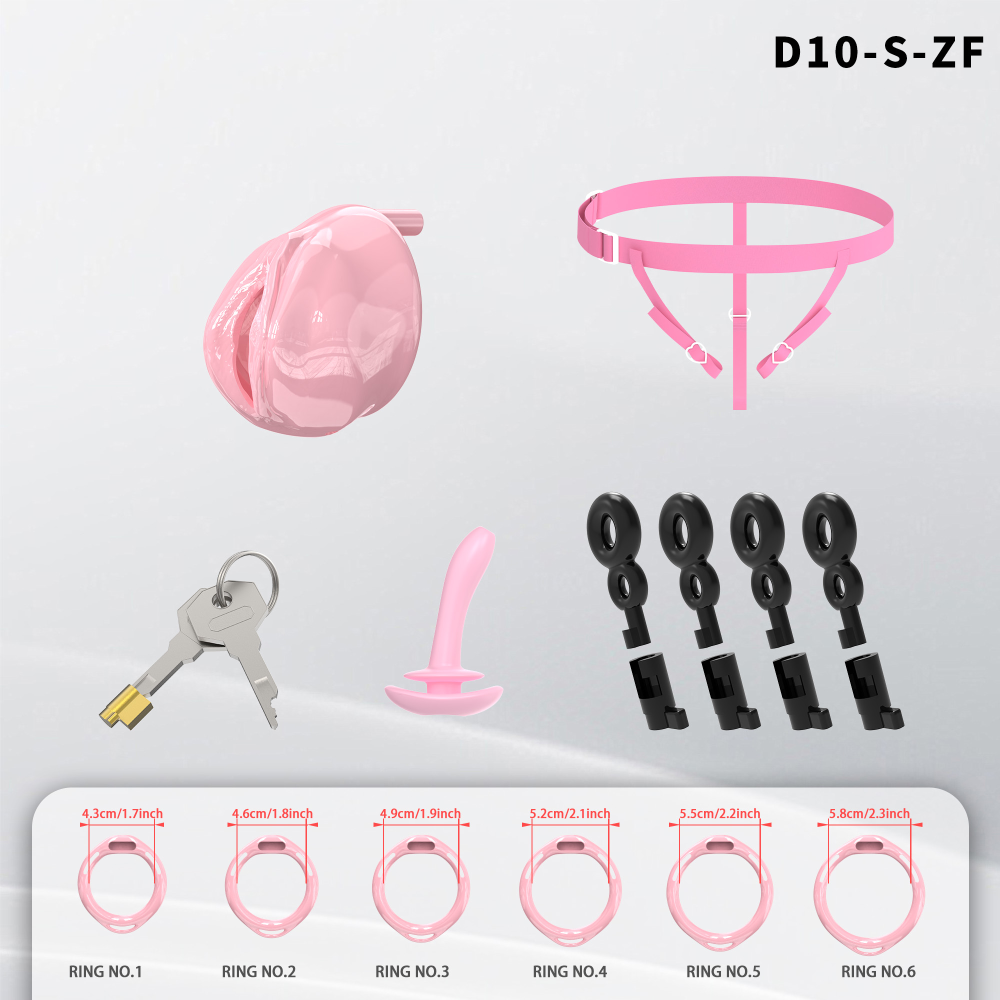 Adjustable Silicone Male Chastity Cage