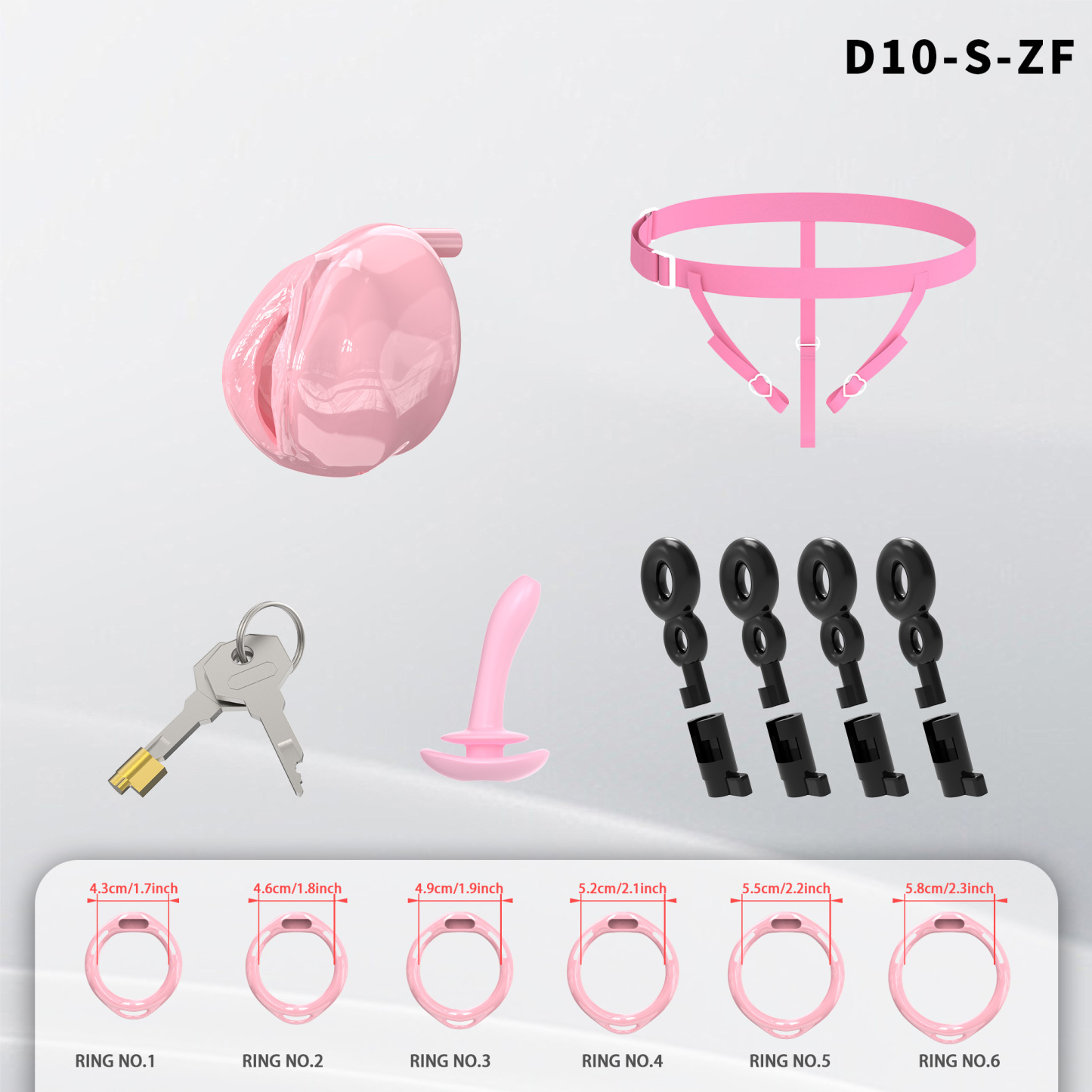Adjustable Silicone Male Chastity Cage
