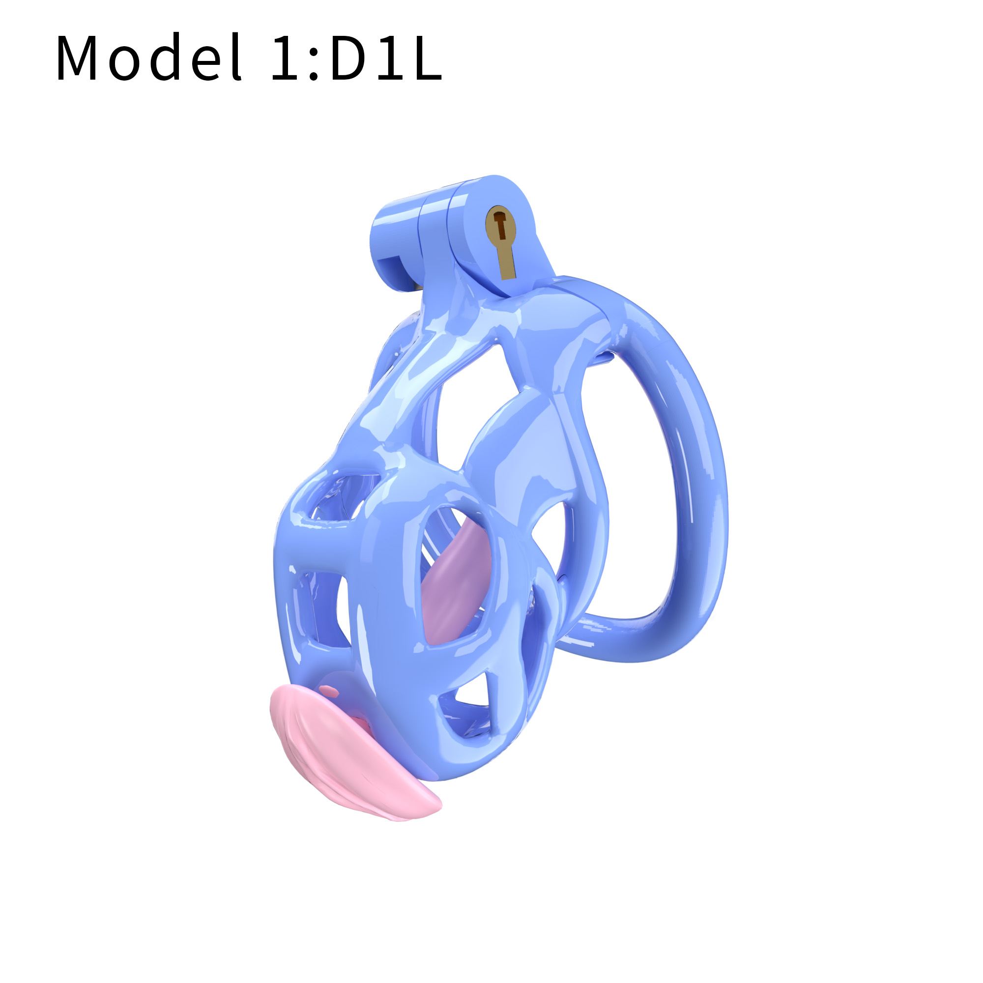 Blue ABS Cobra Chastity Cage – Male Chastity Device (5 Sizes)