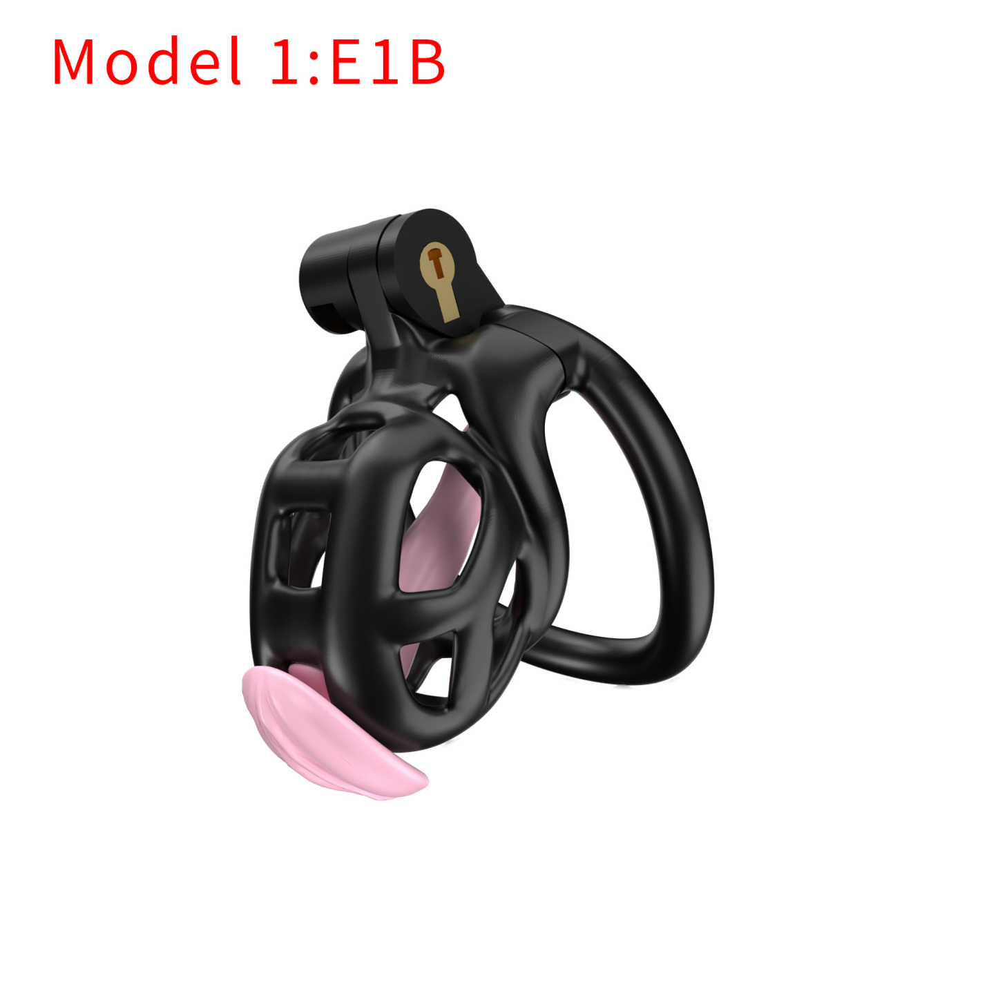 Black ABS Cobra Chastity Cage  (5 Sizes)