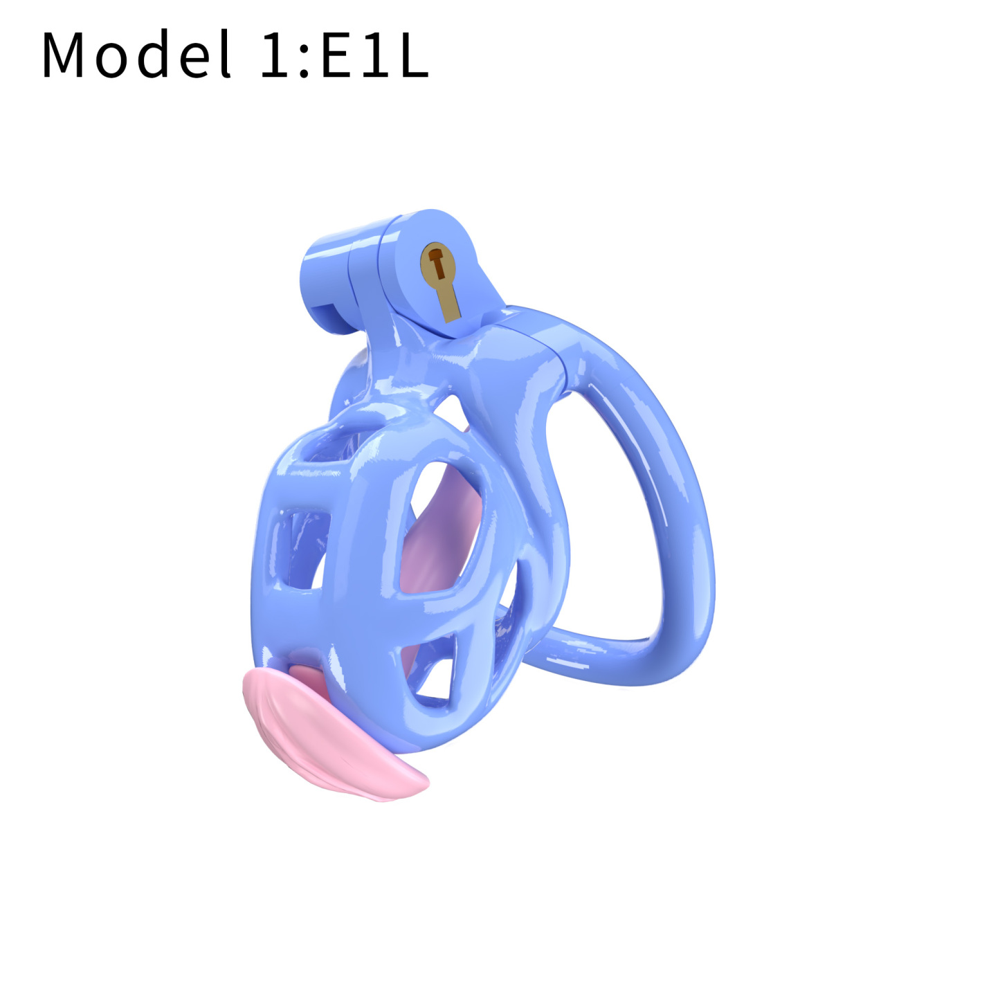 Blue ABS Cobra Chastity Cage – Male Chastity Device (5 Sizes)