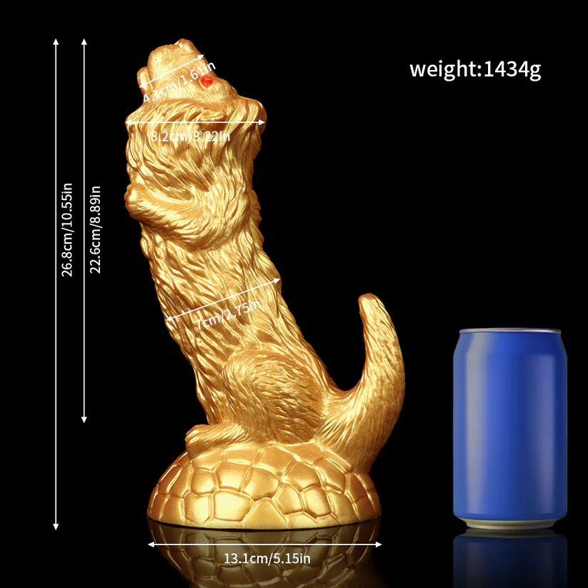 Lion Dildo Gold Lion Dildo
