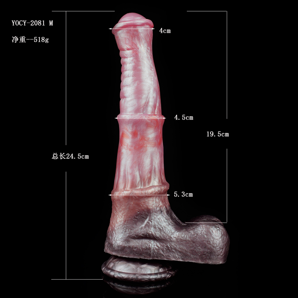Horse Fantasy Silicone Dildo – M / L Size with Suction Base