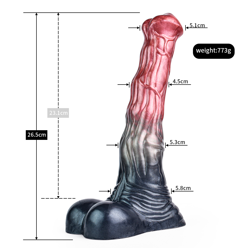 Fantasy Silicone Personal Massager – Horse-Inspired Design, Suction Base