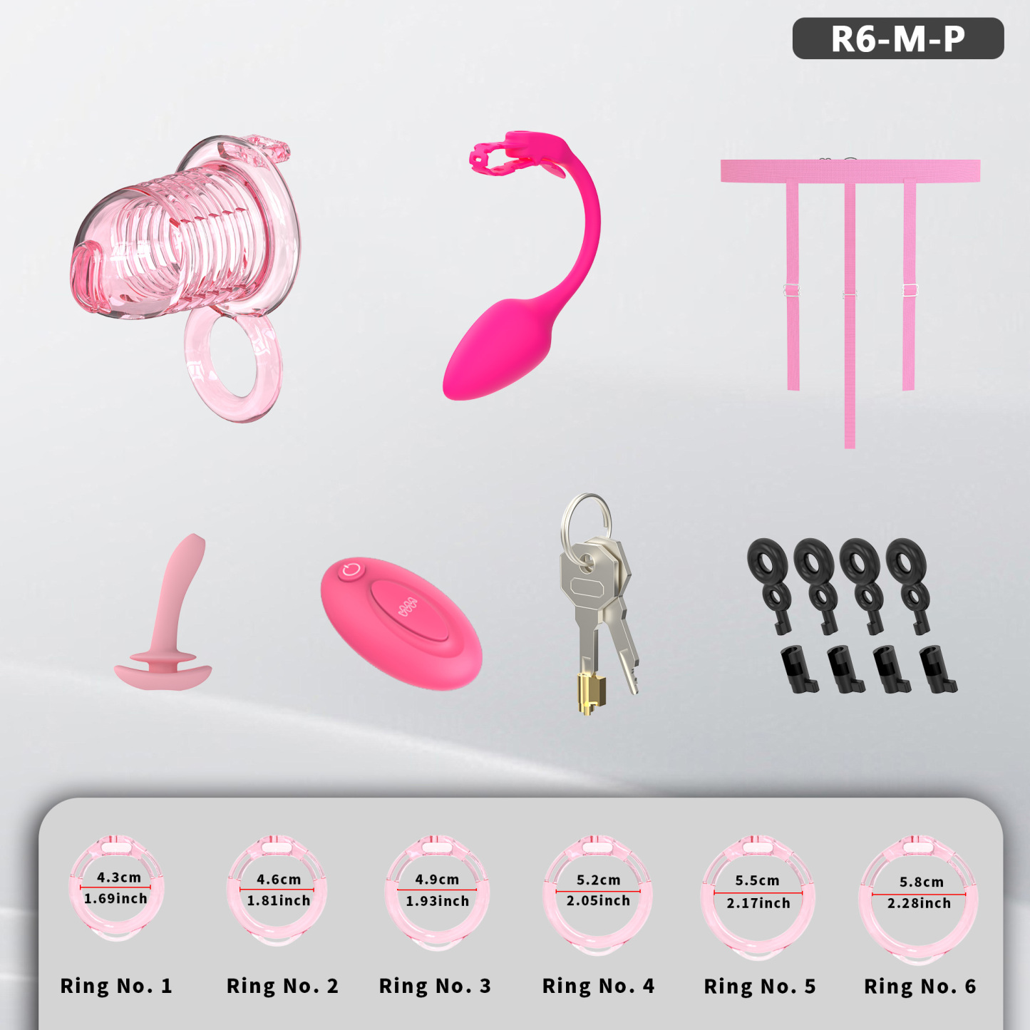 Soft Chastity Cage with Optional Remote Vibrating Plug