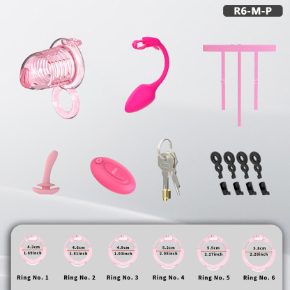 Soft Chastity Cage with Optional Remote Vibrating Plug