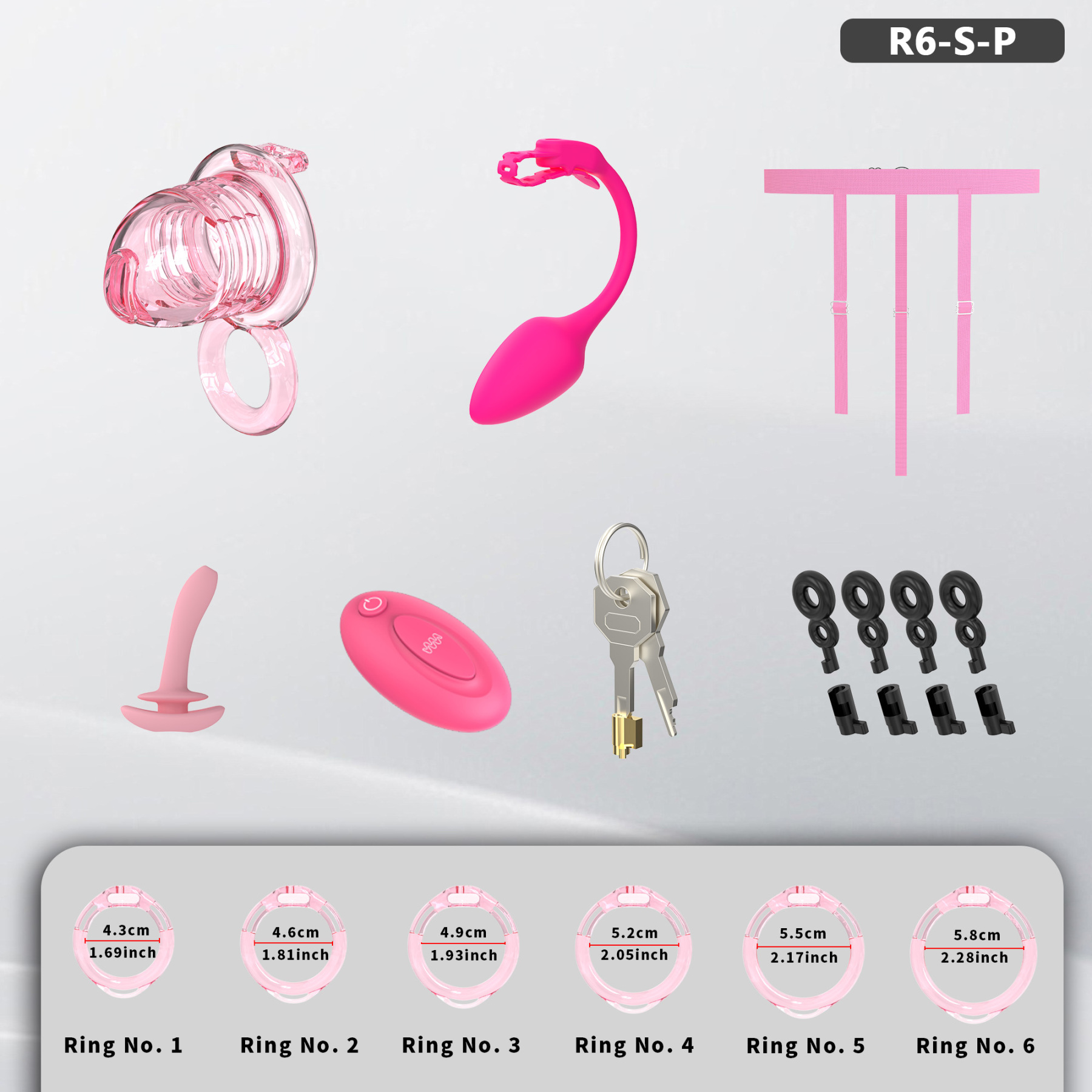 Soft Chastity Cage with Optional Remote Vibrating Plug