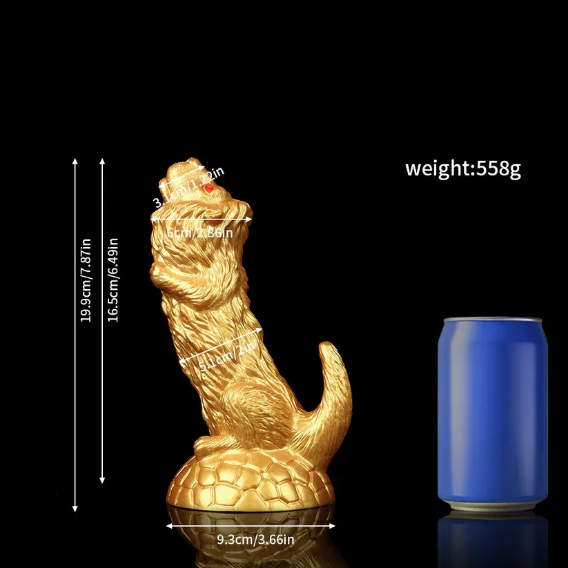 Lion Dildo Gold Lion Dildo