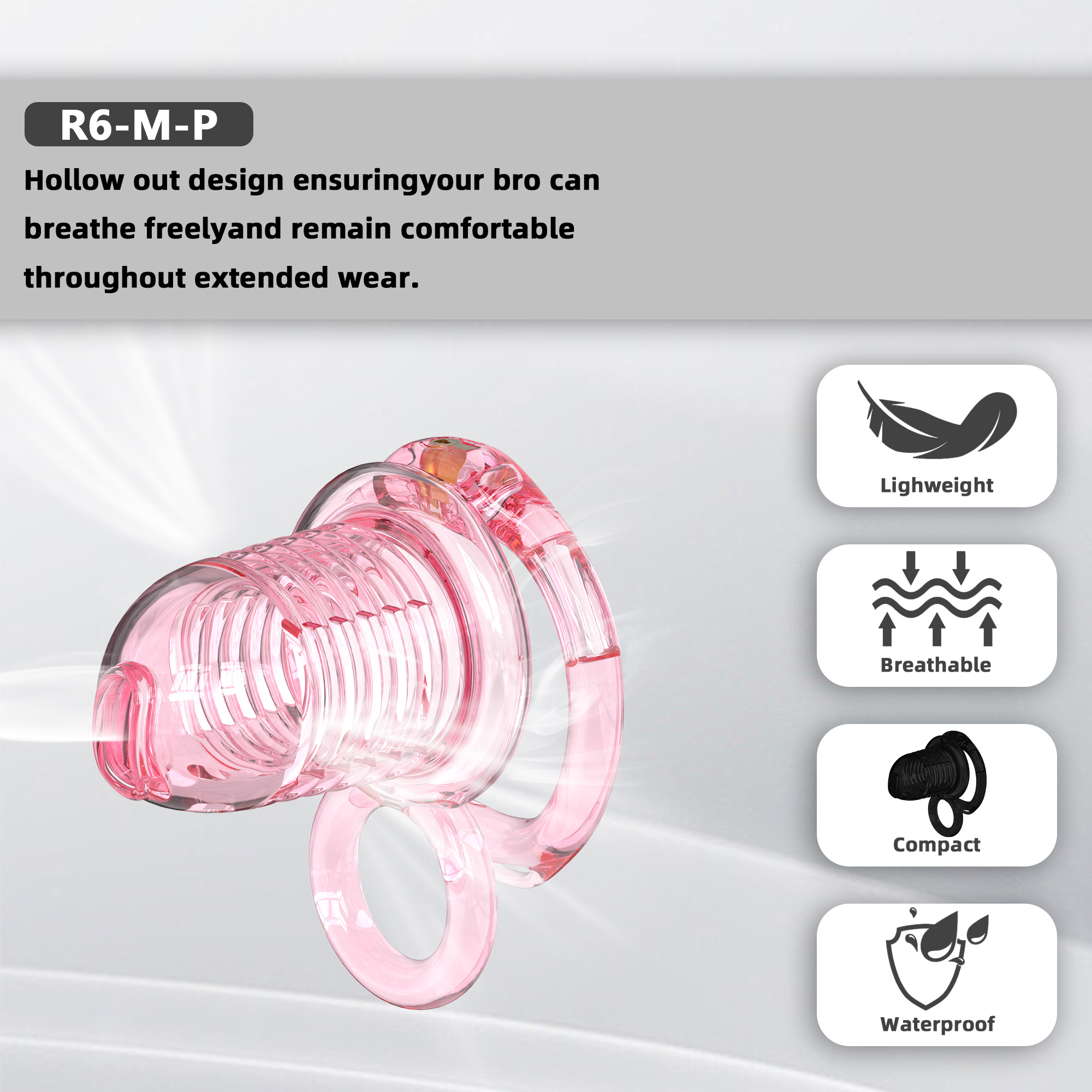 Soft Chastity Cage with Optional Remote Vibrating Plug