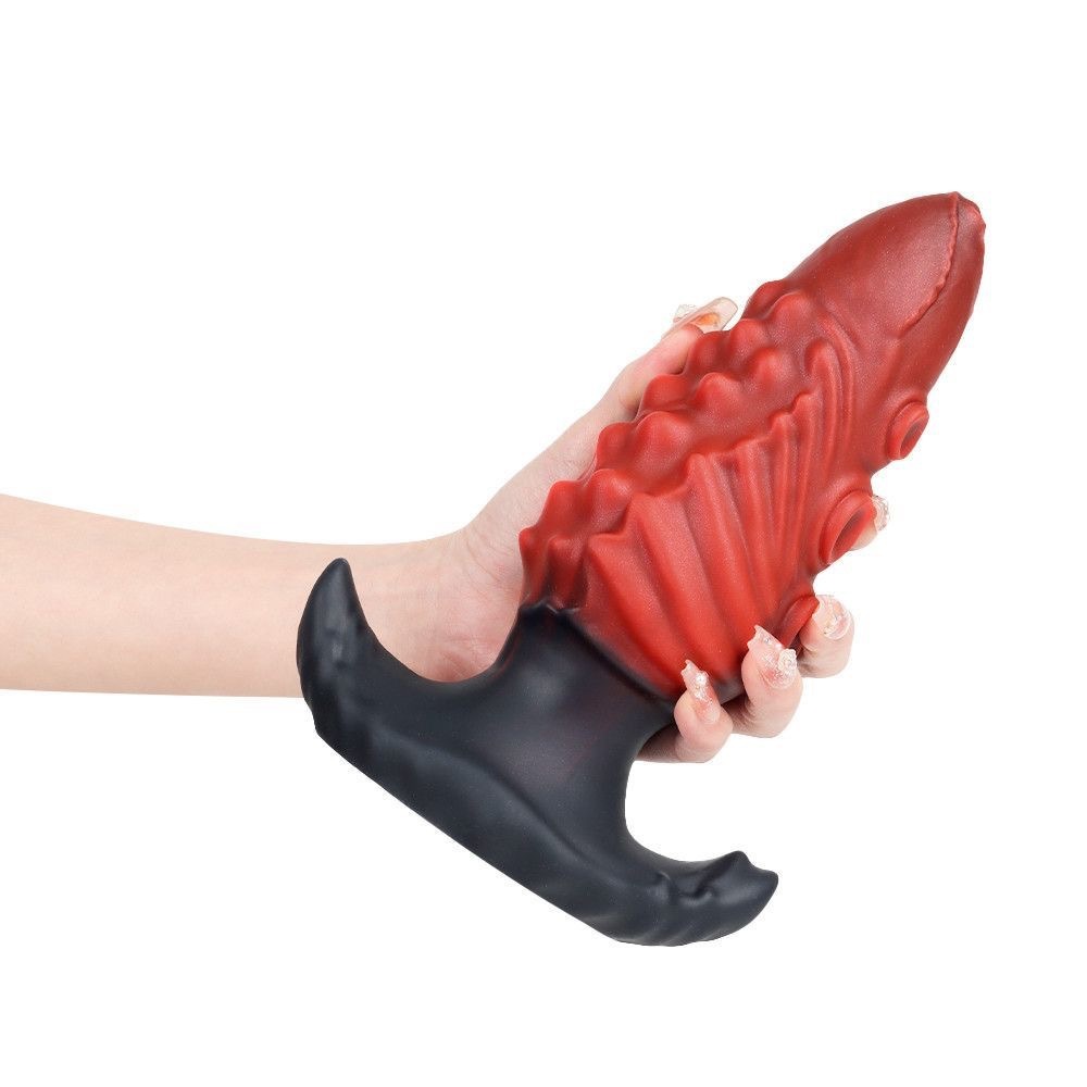 Anchor-Style Wearable Silicone Plug — Fantasy Textured Design