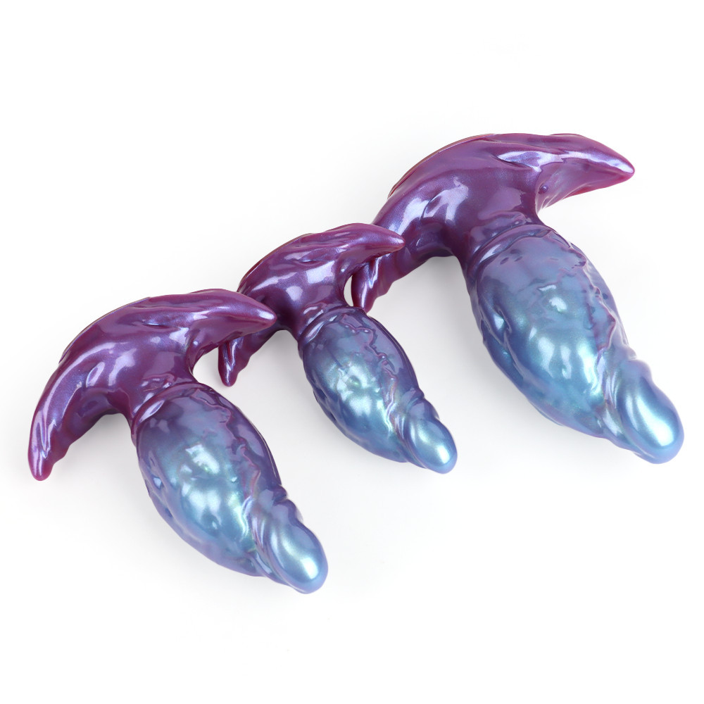 Aurora Pearl Anal Plug｜Iridescent Finish · Platinum Silicone · Comfort & Safety Design